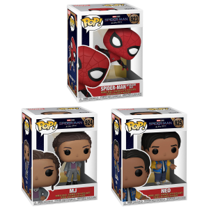 Funko POP! Marvel Spider Man No Way Home Collectors Set - Ned, MJ