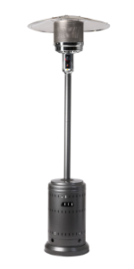 Fire Sense Commercial Gas Patio Heater, Hammered Platinum