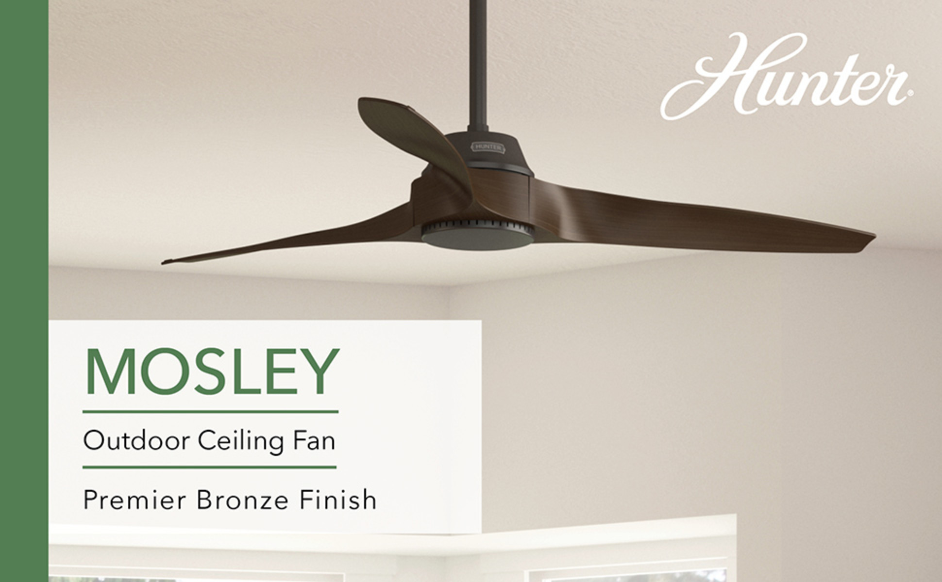 Hunter Mosley 52 in. Premier Bronze Indoor/Outdoor Ceiling