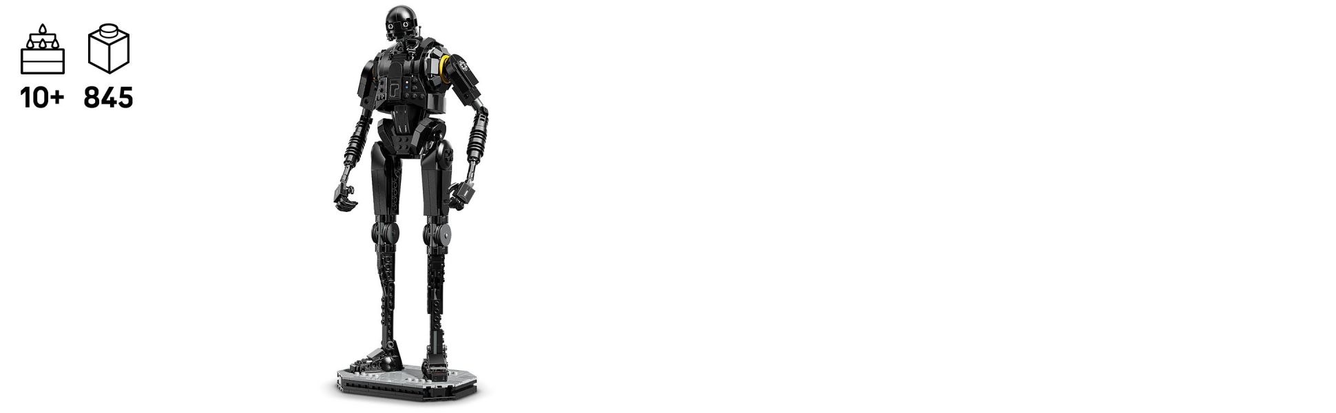 This posable, playful brick-built model of K-2SO makes unique desk decor to spark any young Star Wars fan’s imagination.