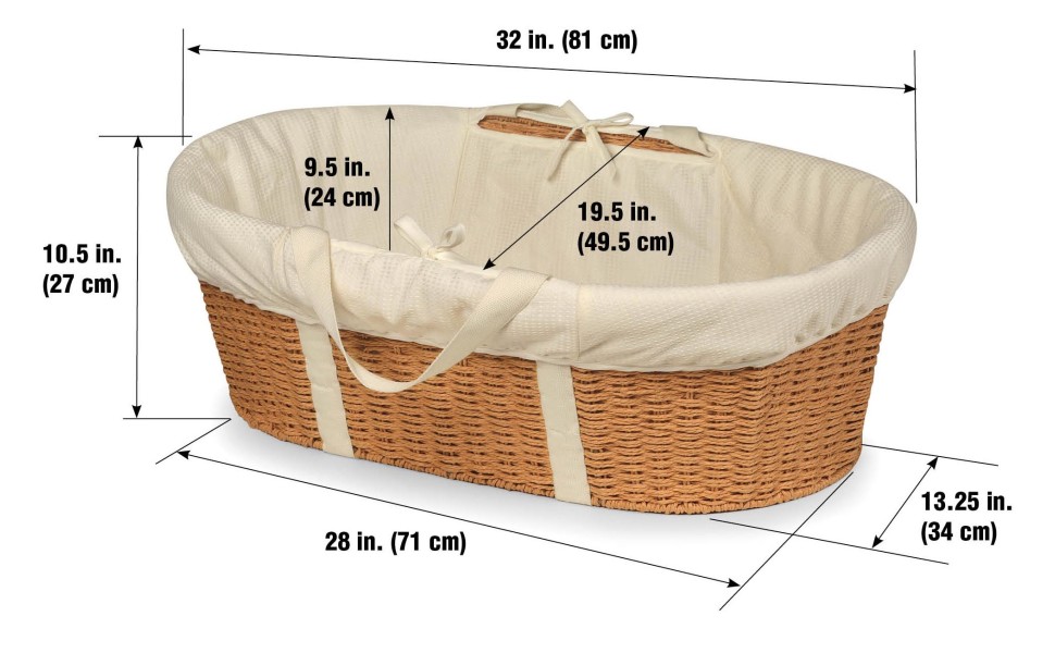 moses basket mattress 72 x 26.5