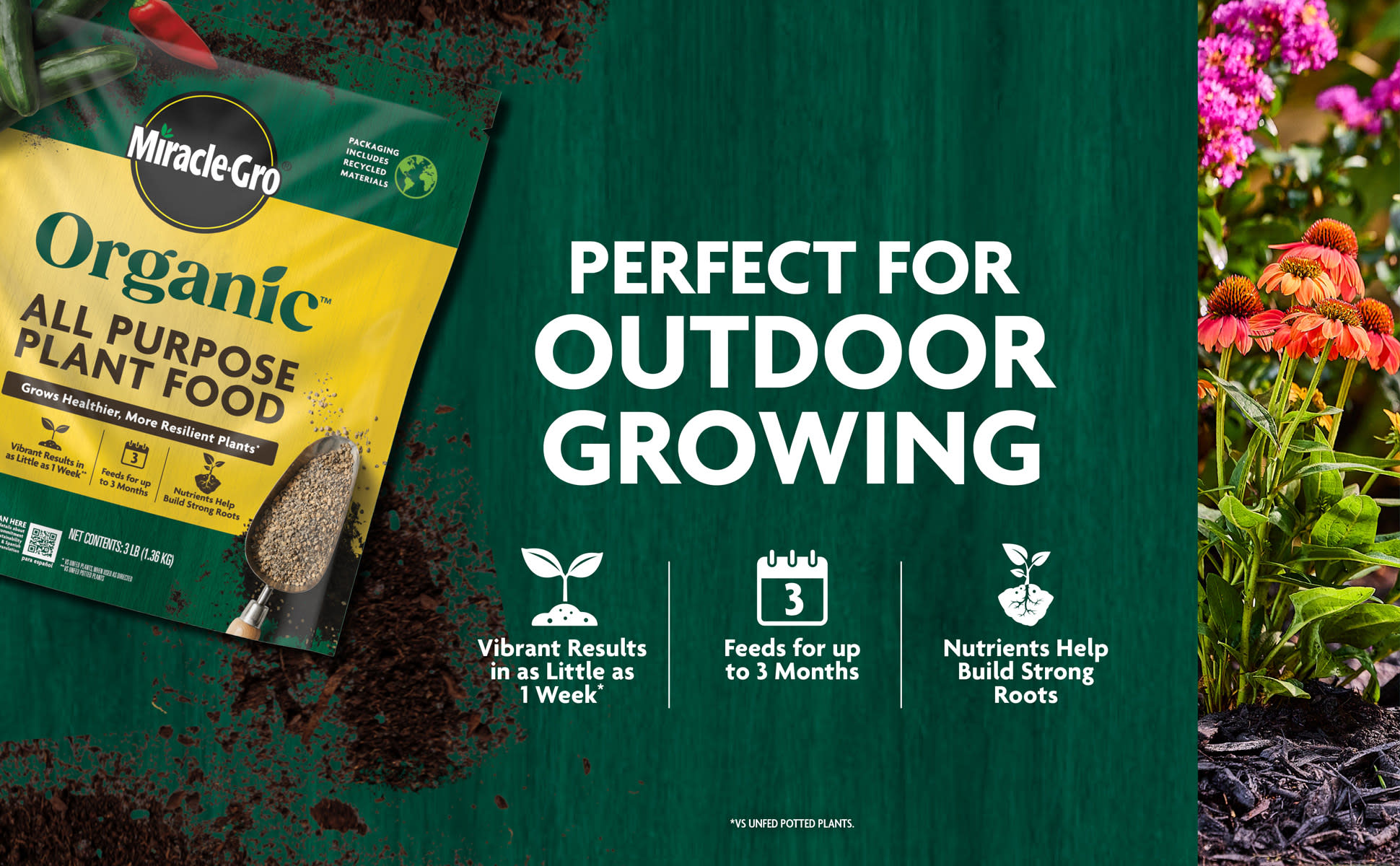 Miracle-Gro Organic All Purpose Raised Bed Soil 25 lb