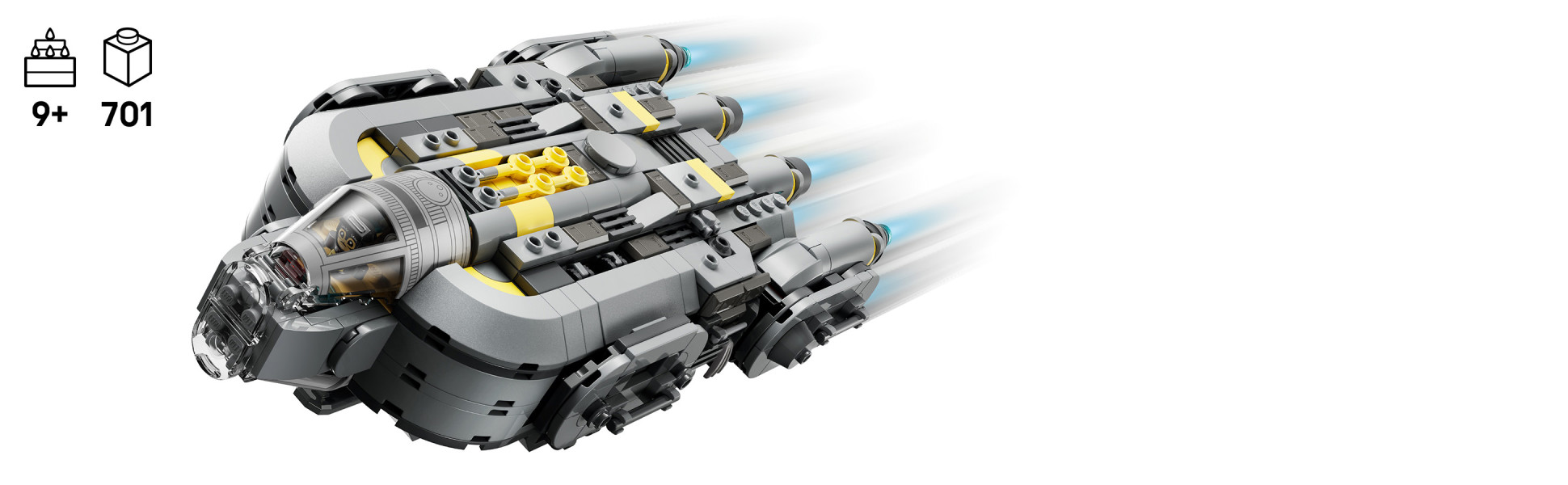 LEGO Star Wars: The Mandalorian and Grogu Anzellan Starship 75445