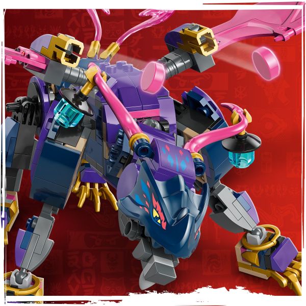 Dragon toy has a stud shooter in each wing.