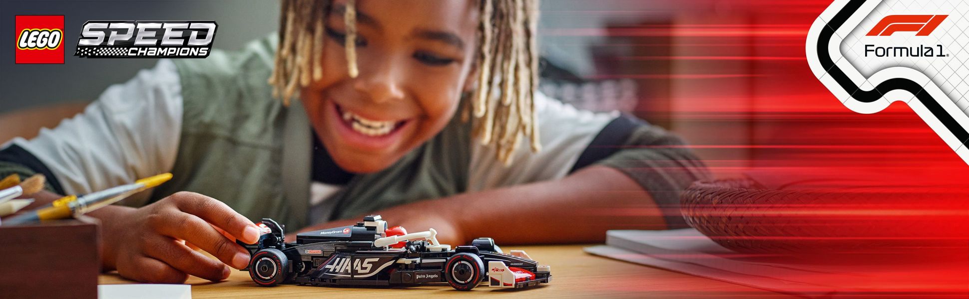 LEGO Speed Champions MoneyGram Haas F1 Team VF 24 Race Car