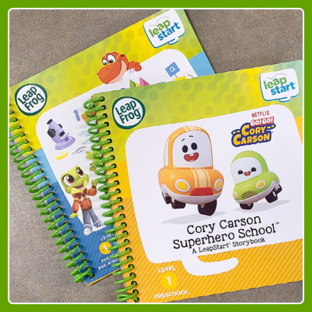 Close up of the 2 books that come with the LeapFrog LeapStart Learning Success Bundle.