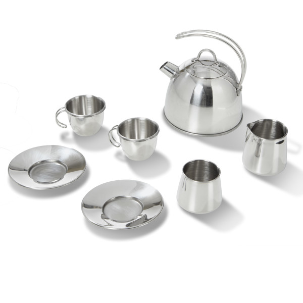 Melissa and doug stainless steel tea set deals