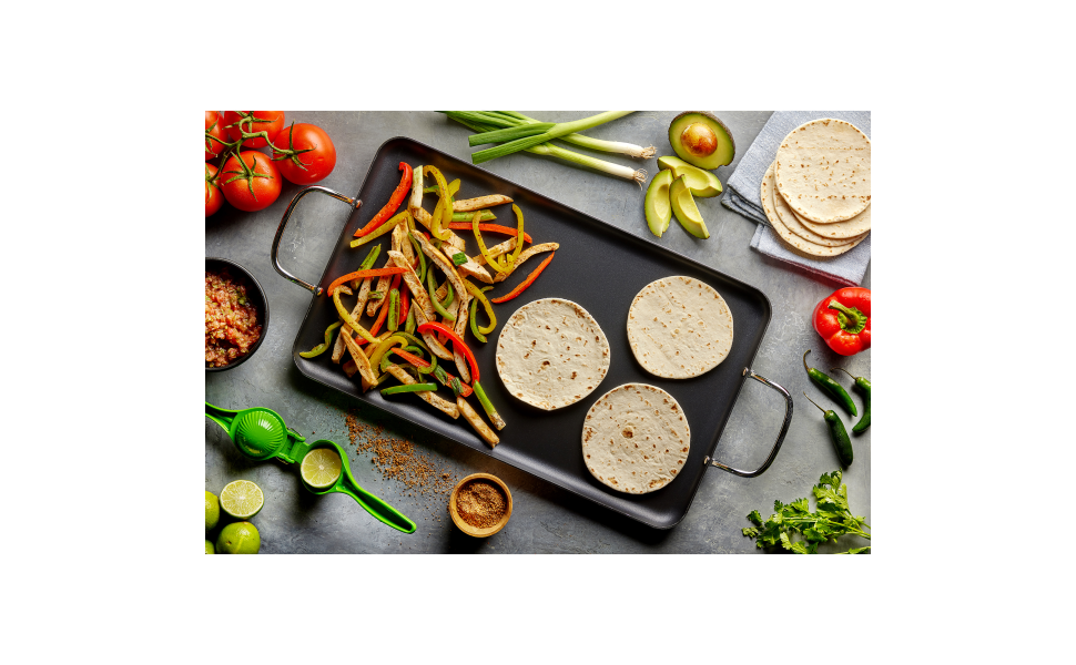 IMUSA IMUSA PTFE Nonstick Fajita and Tortilla Griddle with