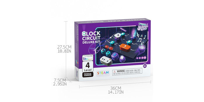 Hape: Science Can: Block Circuit Deluxe Kit - Physical Sciences