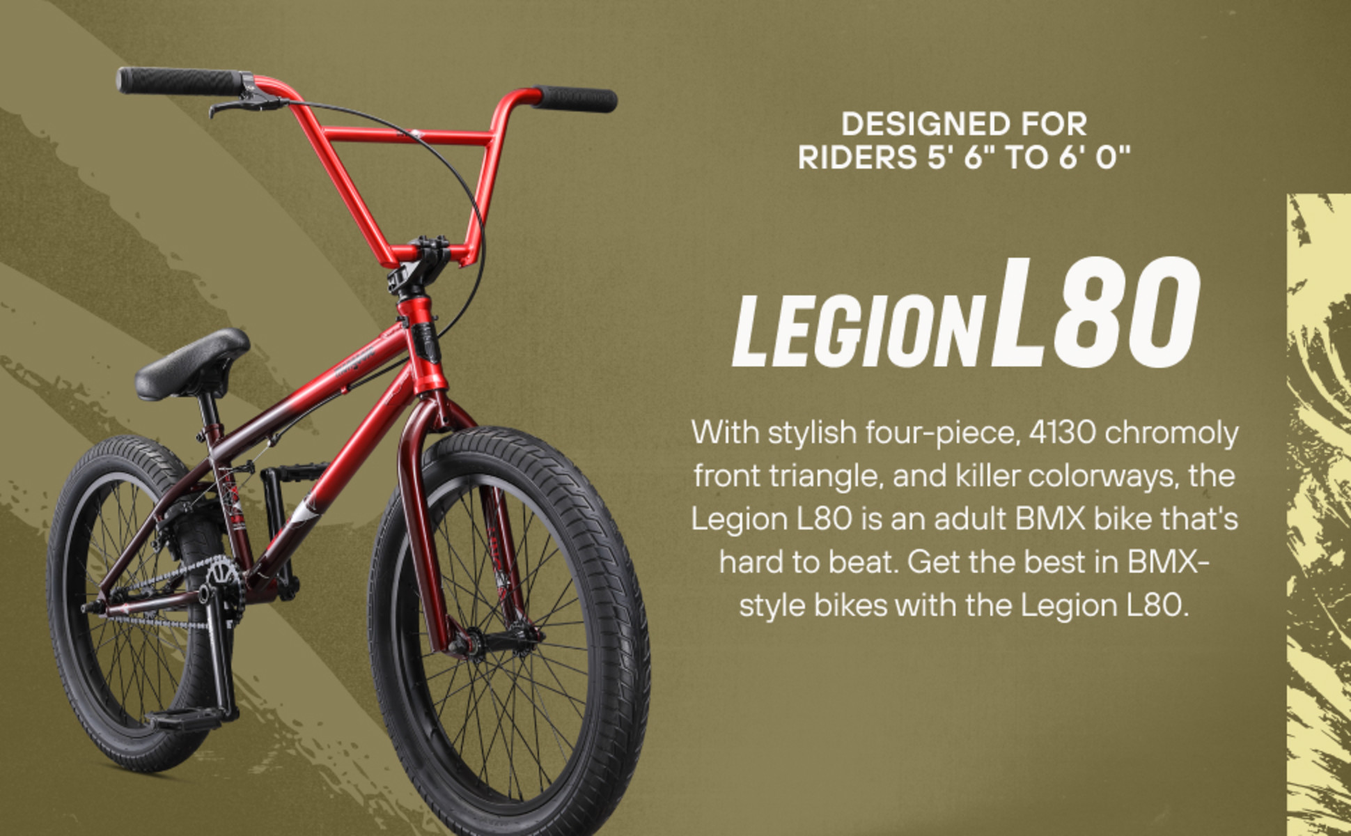 Mongoose Legion L100 Freestyle BMX Bike, 20