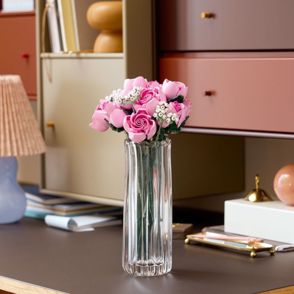 Display the LEGO bouquet proudly as home or office decor.