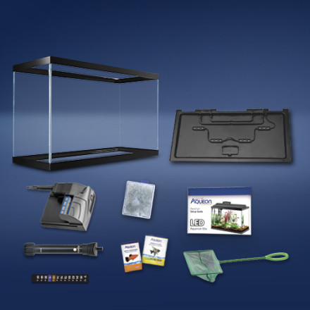 Aqueon LED 29 Gallon Aquarium Kit, 32.25" L X 14.25" W X 20.63" H | Petco