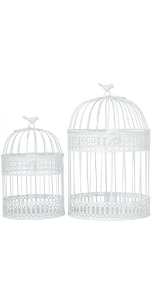 Litton Lane Bronze Metal Hinged Top Birdcage with Latch Lock Closure and  Top Hook (2- Pack) 90533 - The Home Depot
