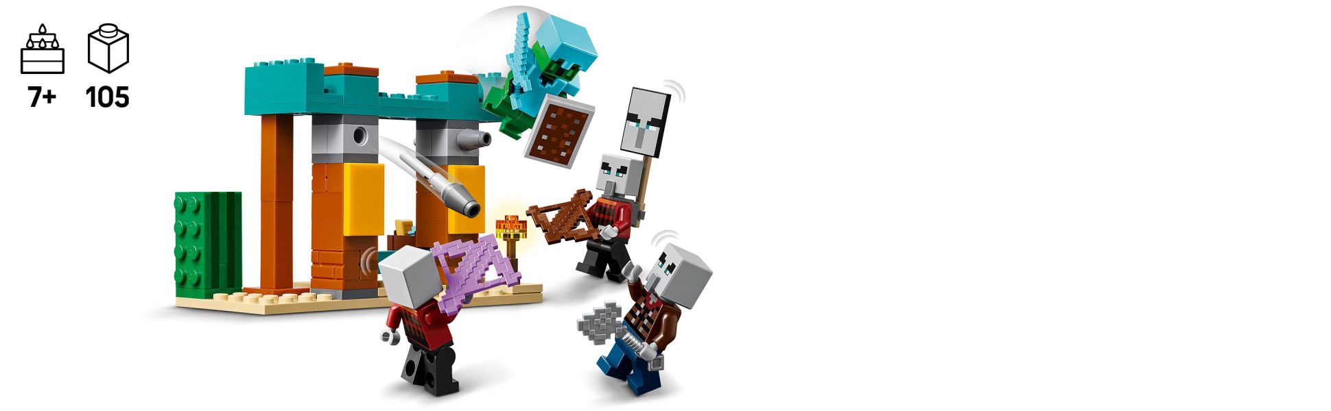 This compact build-and-play set is a fun gift idea for kids aged 7 and up who enjoy playing the Minecraft video game.
