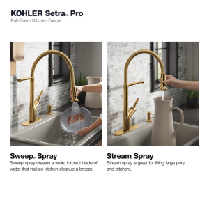 KOHLER Setra 8 in. Widespread Double Handle Bathroom Faucet in