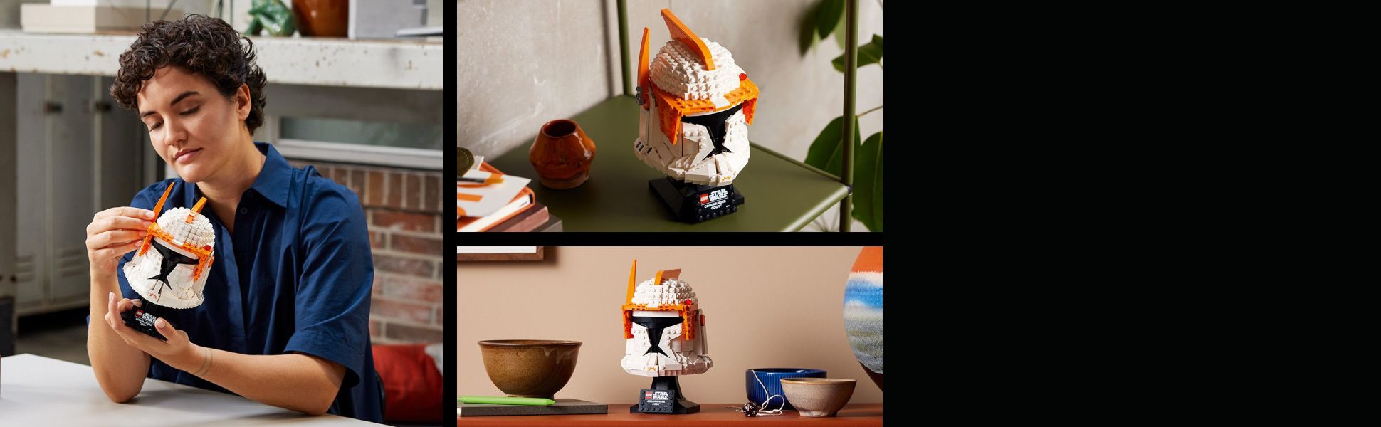 LEGO Star Wars Clone Commander Cody Helmet 75350 Collectible Building Set -  Featuring Authentic Details, Office Decor Display Model for Adults, The Clone  Wars Collection Memorabilia and Gift Idea 