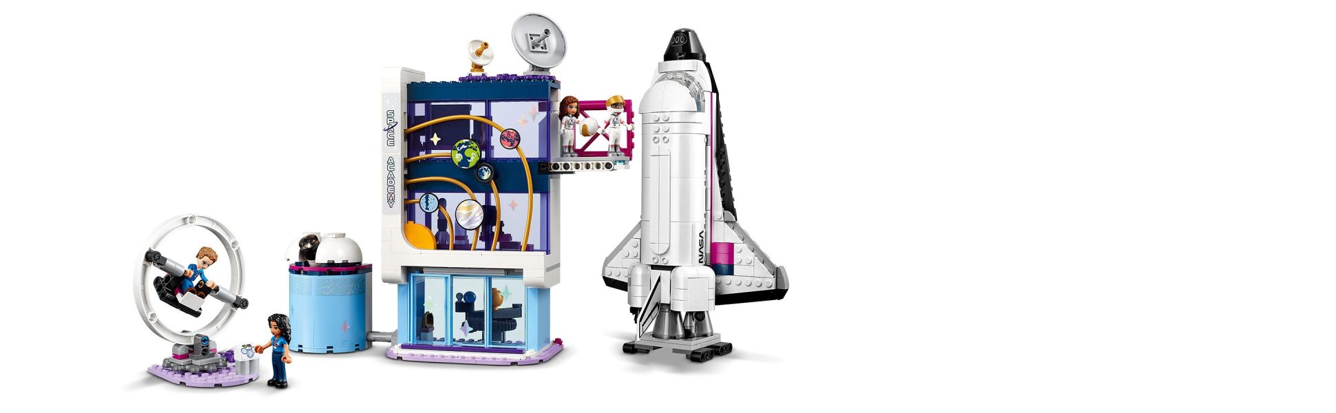 LEGO Friends Olivia’s Space Academy Shuttle Rocket 41713, NASA Space  Shuttle Toy for Kids, Pretend Play Space Academy with Astronaut Mini  Figures,