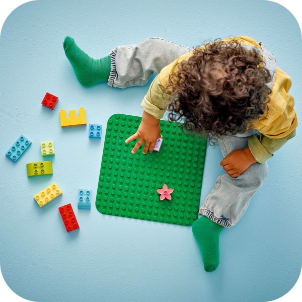 Aligning bricks on the studs help fine motor skills develop.