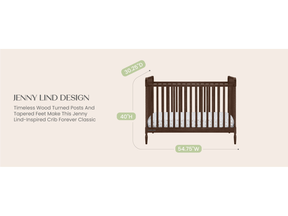 Delta Children Lily 4-in-1 Convertible Crib - Greenguard Gold
