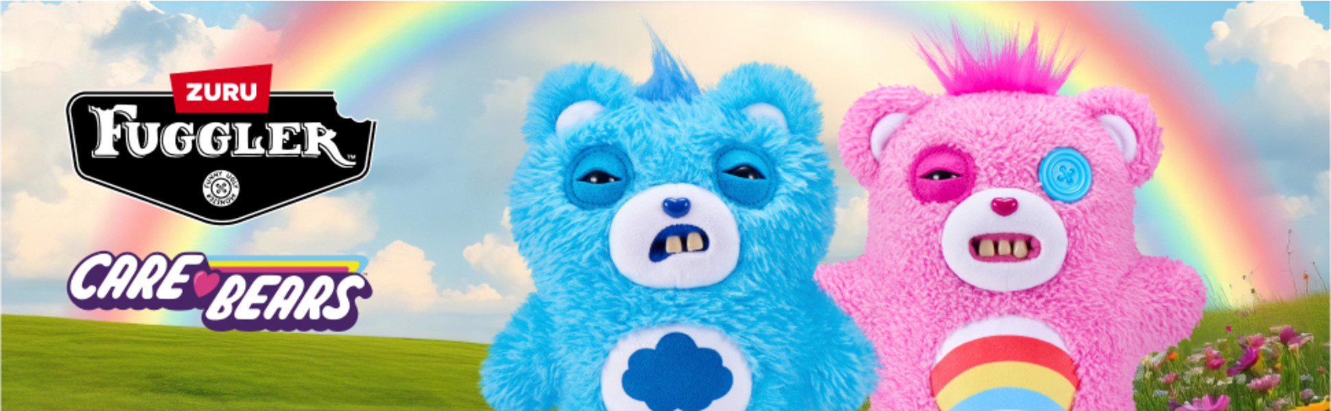 Fuggler, Care Bears 9 inch Plush, Grumpy Bear, Funny Ugly Monster
