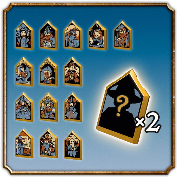 The set includes 5 of 14 random Hogwarts portraits.