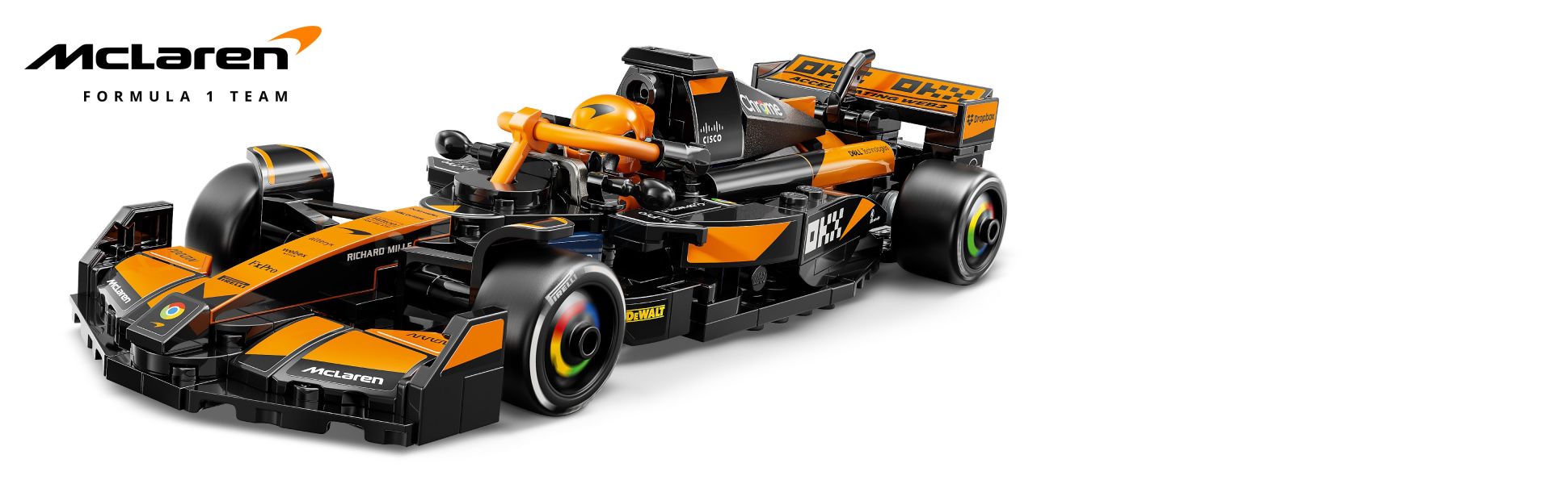 Kids can enjoy the unique thrills and spills of Formula 1 recreating fast-paced racing action with this detailed F1 toy car.