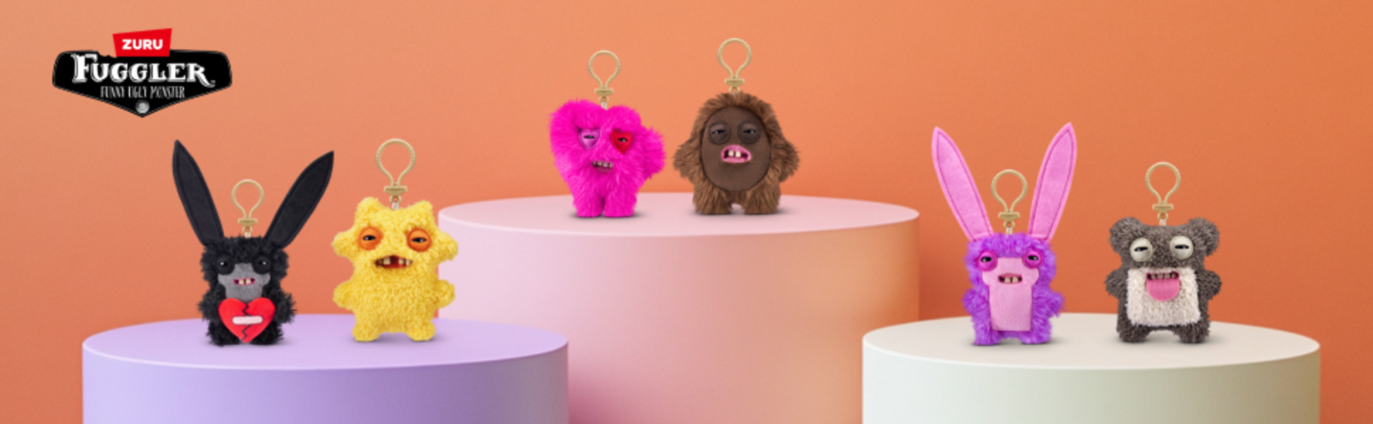 Fuggler Key Rings 5 inch (Lord Long Ears) Ugly Monster Plush