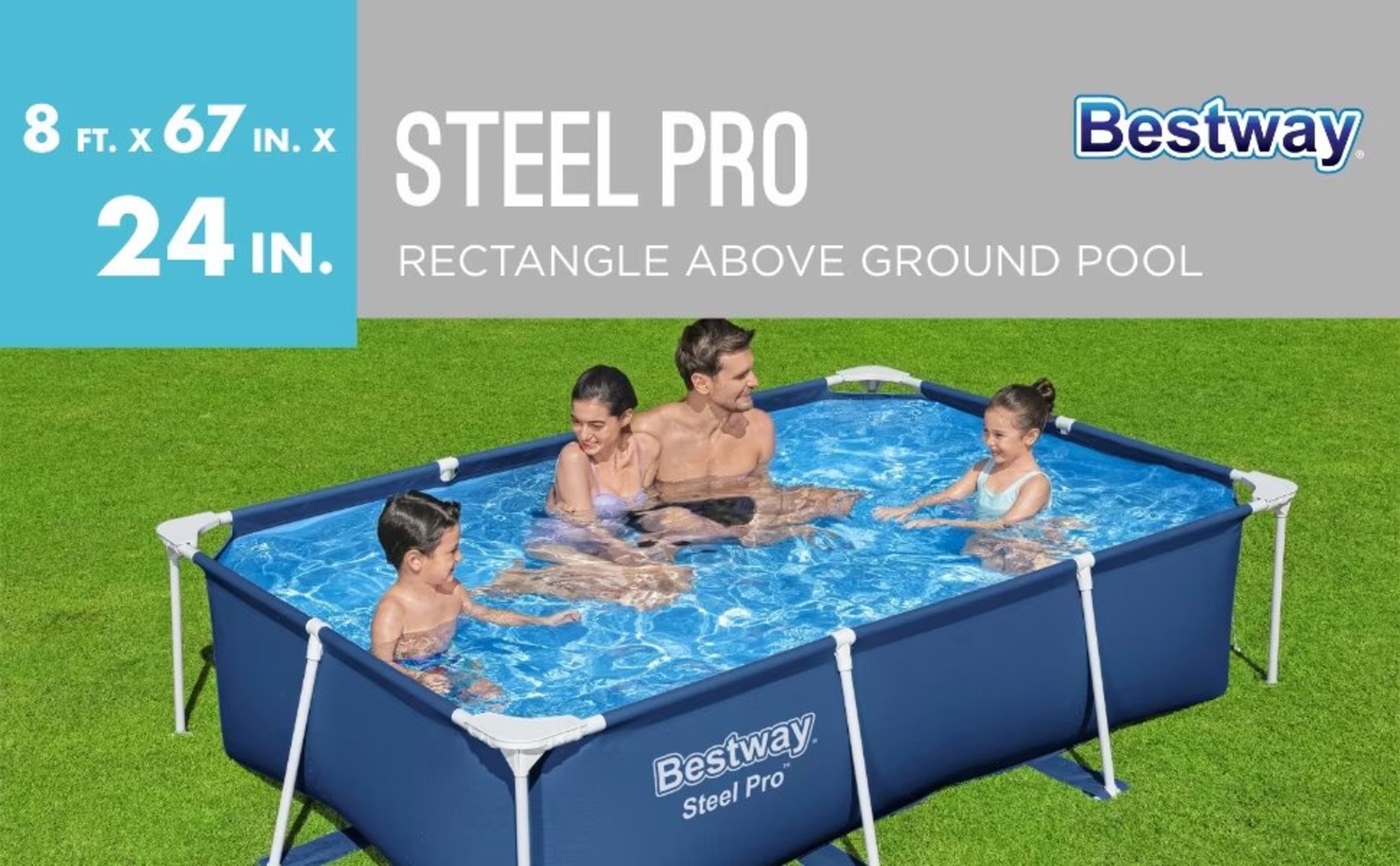 Bestway 8ft above ground outlet pool