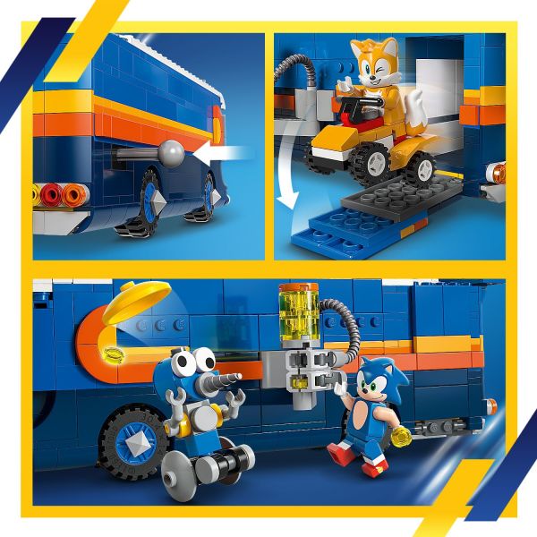Launch the ATV with a lever or aim the movable stud launcher.