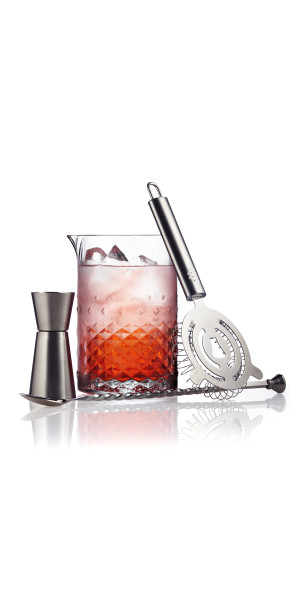 Libbey Classic Cocktail Carats 4-Piece Bar Mixing Set