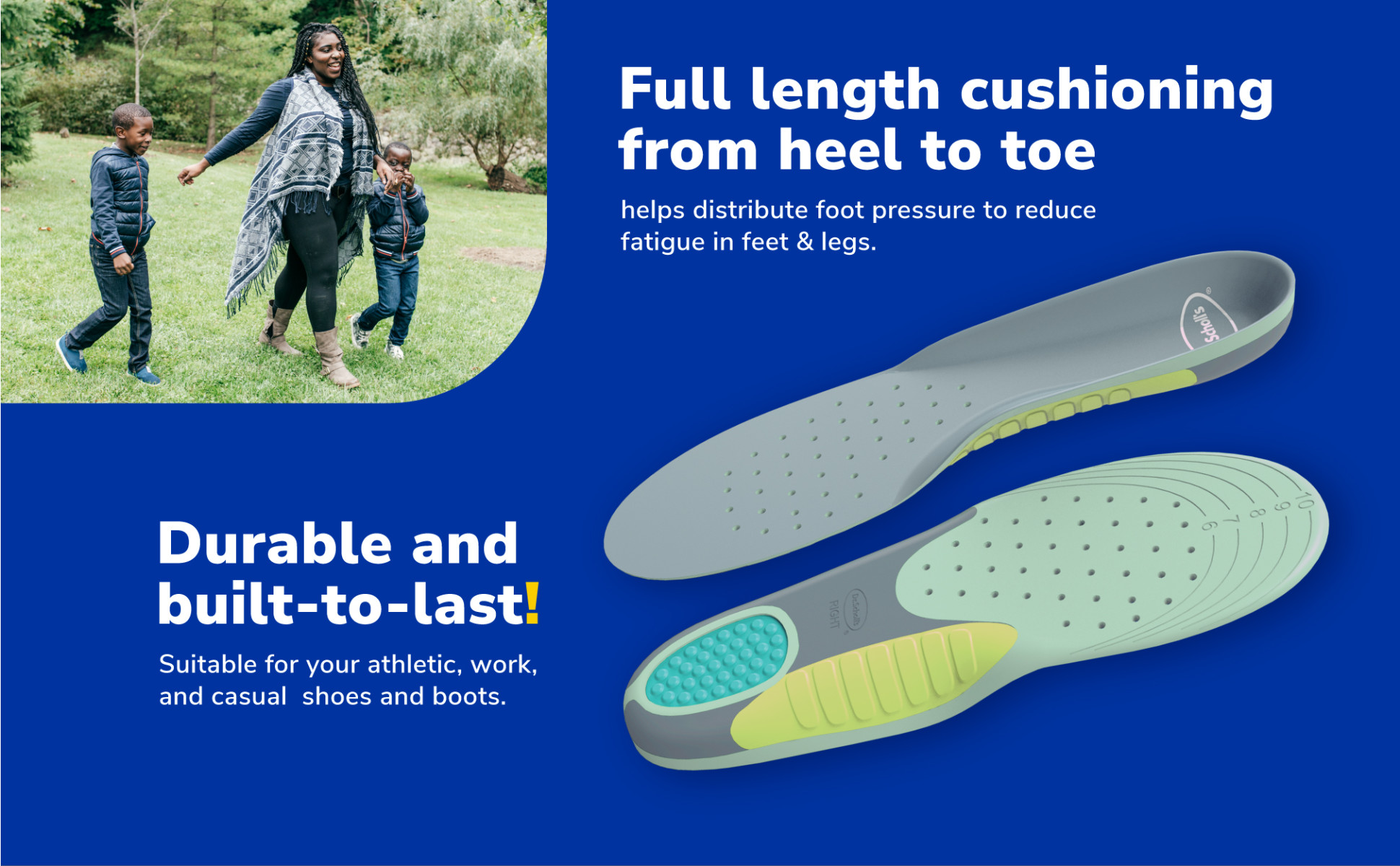 Dr. Scholl's Extra Support Pain Relief Orthotic Inserts for Women