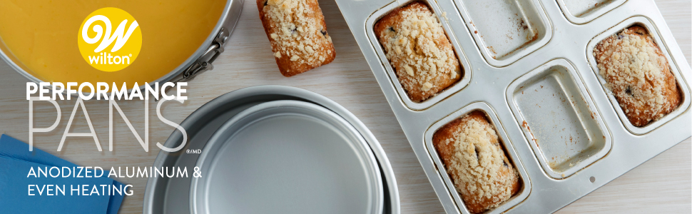 Tezzorio Aluminum Round Cake Pan, 12 x 2 Smooth-Sided Layer Cake Pan,  Professional Bakeware