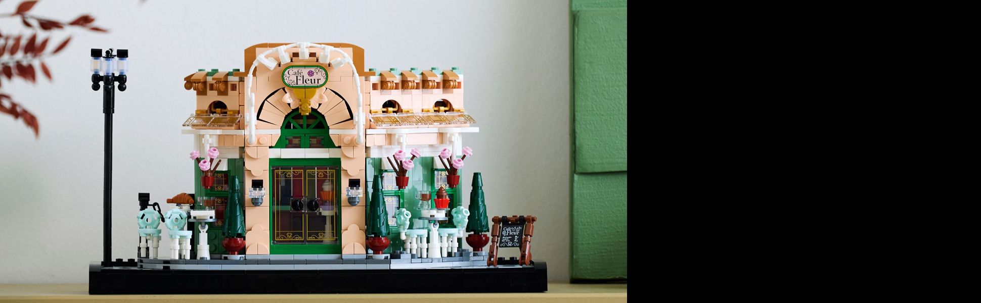 Rewind as you craft each meticulous detail of this picturesque sidewalk bistro.