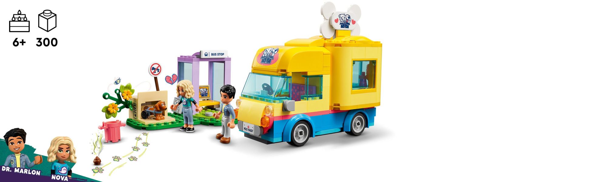 LEGO Friends Dog Rescue Van 41741 Building Toy - Mobile Rescue