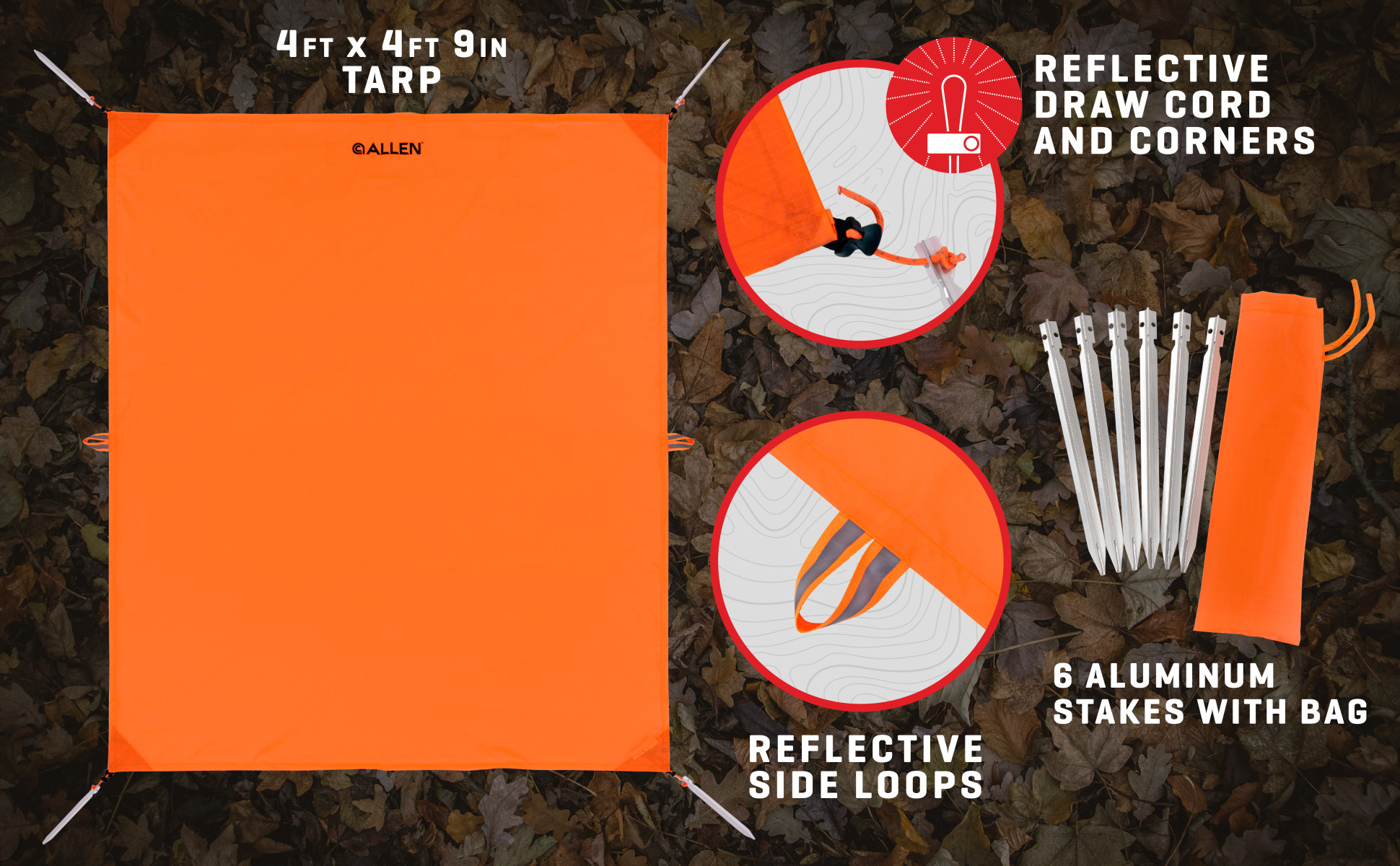Sacs De Jeu ALLEN Backcountry 20x30 - Pack De 4 - Pour Cerf/pronghorn - Réutilisables