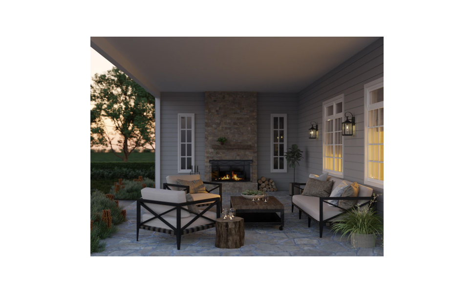 Progress Lighting Gibbes Street Collection 1Light Textured Black Clear