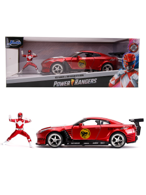 Jada Toys Power Rangers Red Ranger & 2009 Nissan GT-R R35 Ben