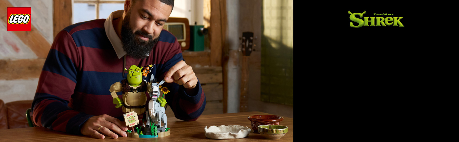 Treat yourself or another Shrek fan to this LEGO Shrek building kit, packed with details for a rewarding build experience.