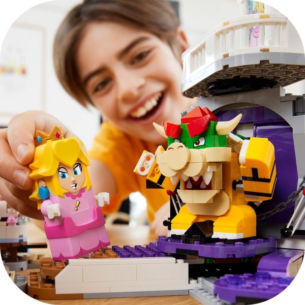 LEGO Super Mario Peach's Castle Expansion Set 71408, Buildable Game Toy,  Gifts for Kids Aged 8 Plus with Time Block plus Bowser and Toadette  Figures, to Combine with Starter Course 