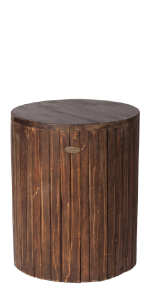 Balkene Home Michael Round Garden Stool, Coffee