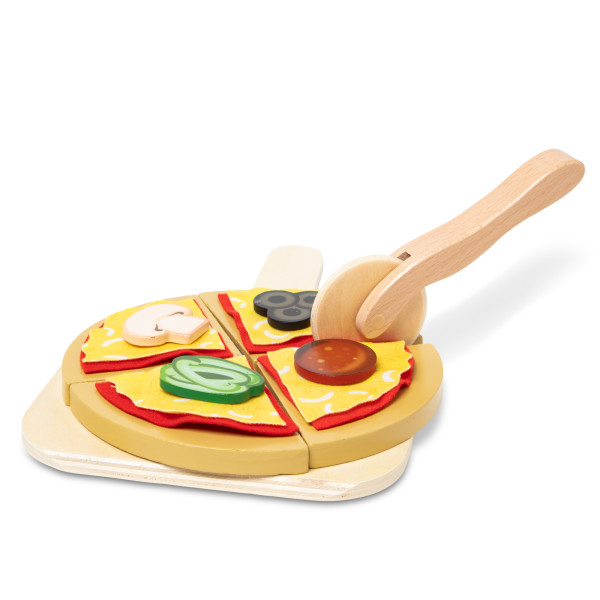 Brain Food: Pretend Pizzeria – 121 Piece Wooden Pizza Play Food Set with  Menu, Chef Hat and Cash Register – SPG Family…