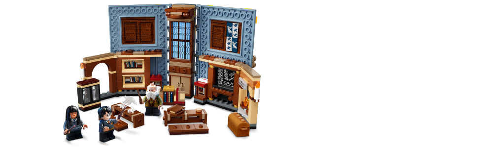LEGO Harry Potter Hogwarts Moment: Charms Class 76385 Professor Flitwick's  Class in a Brick-Built Book Playset, New 2021 (255 Pieces)