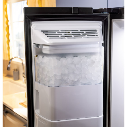 GE 36 in. 27.9 cu. ft. Side-By-Side Refrigerator in Slate w/ Extra