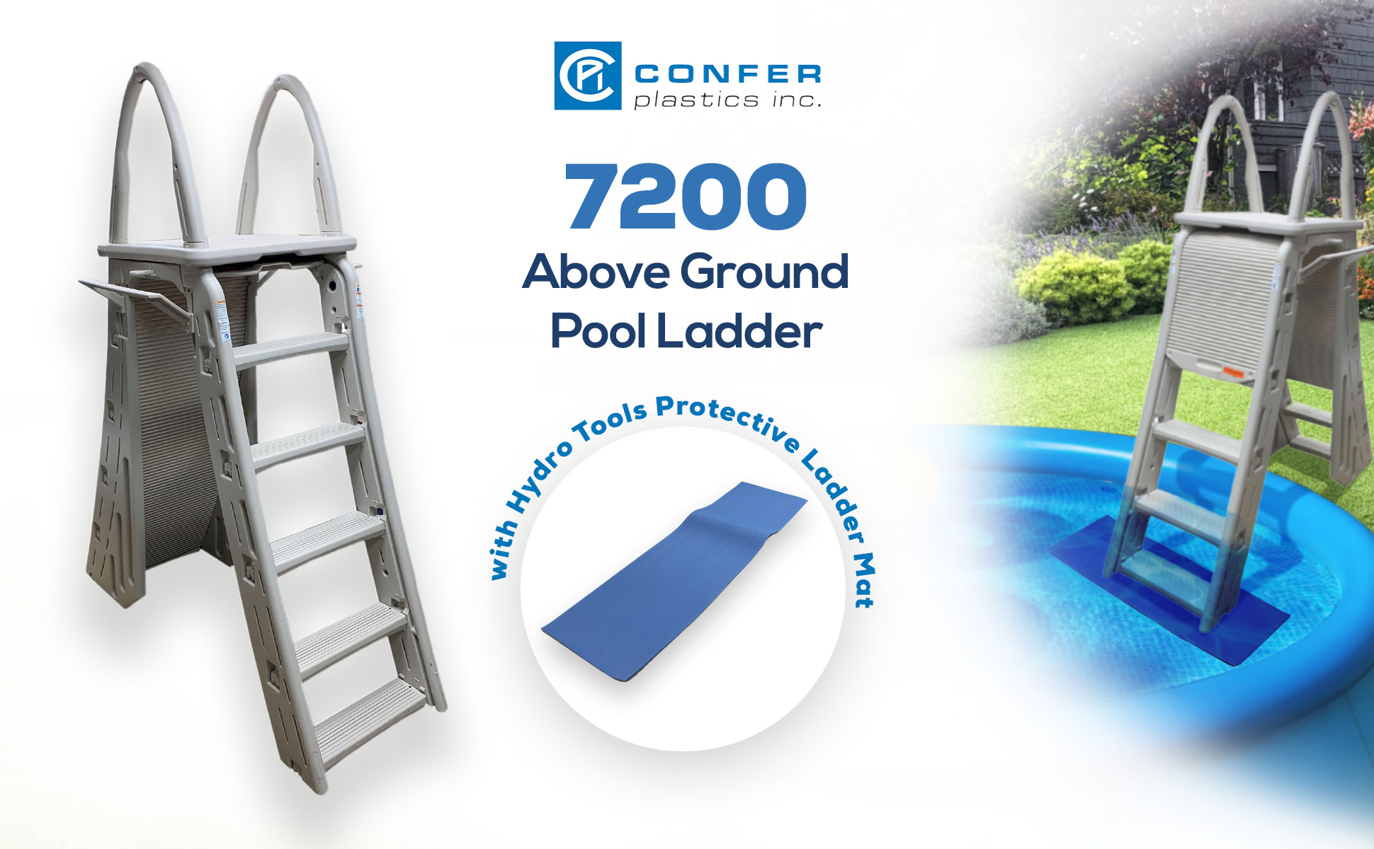 7200 RollGuard Ladder Cover Waterproof Above Ground Pool Ladder Cover ...