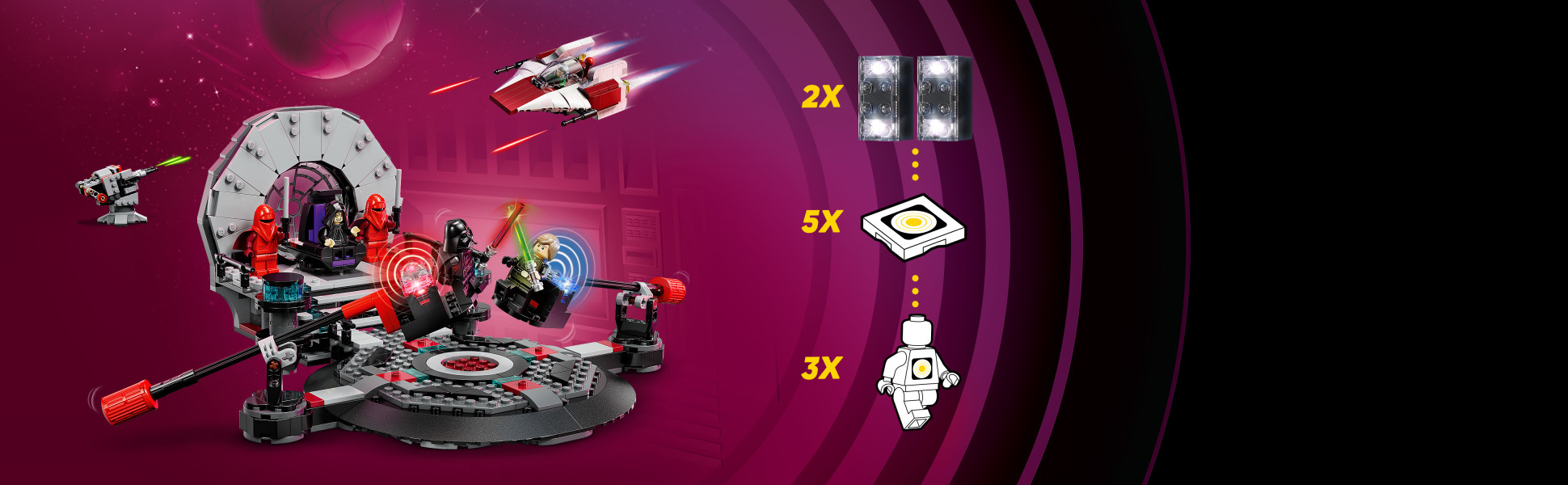 The 2 SMART Bricks (charger also included) recognize the 5 Smart Tags and 3 LEGO SMART Minifigures to bring kids’ play to life.