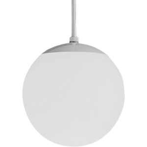 Progress Lighting 1-Light White Pendant with White Opal Glass P4401-29 ...