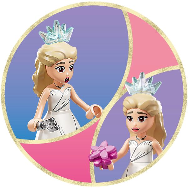 Switch Glinda’s face to reflect the unfolding scene.
