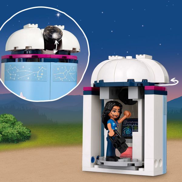 Mini-dolls can use the telescope to scan the heavens.