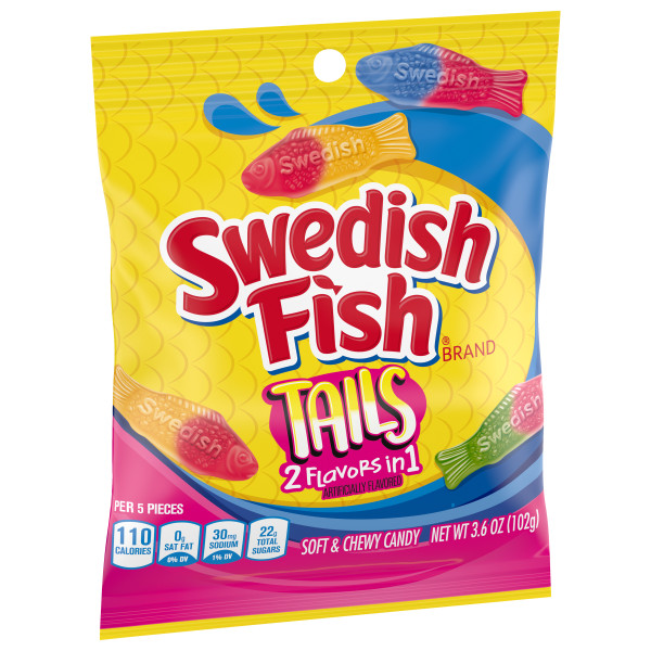 Swedish Fish Tails 2 Flavors in 1 bulk gummy candy 2 Georgia