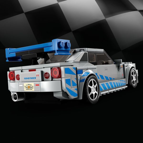 LEGO Speed Champions 2 Fast 2 Furious Nissan Skyline GT-R (R34) 76917 Race  Car Toy Model Building Kit, Collectible with Racer Minifigure, 2023 Set for